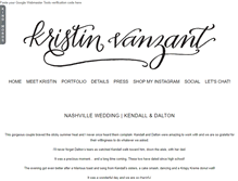 Tablet Screenshot of kristinvanzantblog.com